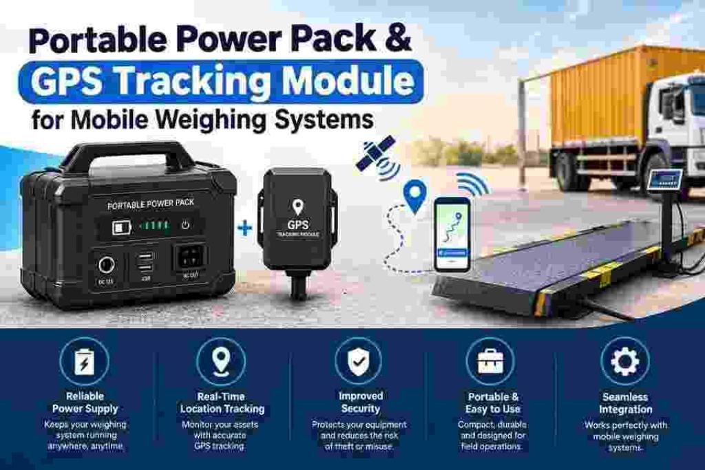 Portable Power Pack & GPS Tracking Module for Mobile Weighing Systems