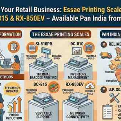 Revolutionize Your Retail Business: Essae Printing Scales – SI-810PR, DC-810, DC-815 & RX-850EV – Available Pan India from U.P. SCALES