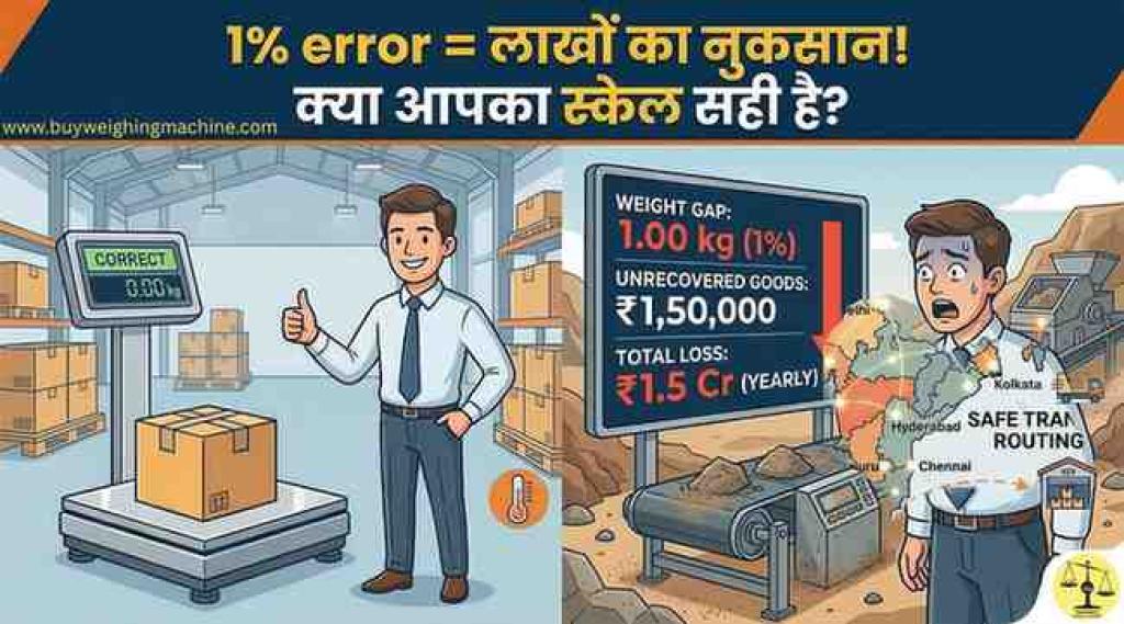 Weighing Scale Accuracy: 1% Error = लाखों का नुकसान! कैसे बचें? | UP Scales